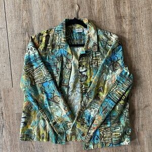 Chico’s Green Jacket Size 2